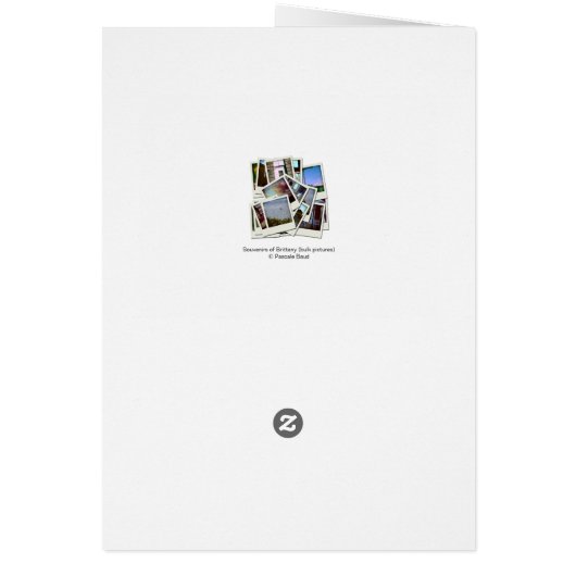 Souvenirs of Brittany Bulk Pictures Vertical Card (Back)