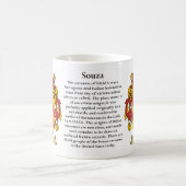 Souza, the Origin, the Meaning and the Crest Coffee Mug (Center)