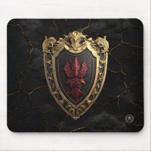 Sovereign Ruby Red Baroque Gaming Mouse Pad