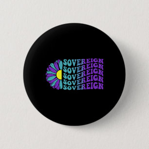Sovereign Suicide Prevention Awareness Sunflower Button