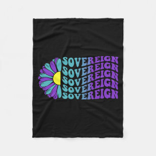Sovereign Suicide Prevention Awareness Sunflower Fleece Blanket