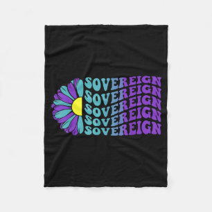 Sovereign Suicide Prevention Awareness Sunflower Fleece Blanket
