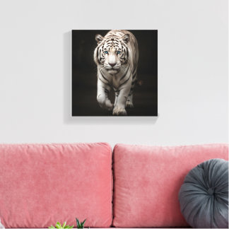 Sovereign Tiger" Majestic White Tiger Fine Art Can Canvas Print