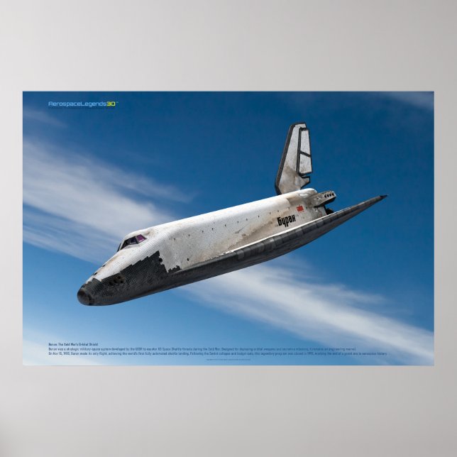 Soviet Buran: Atmospheric Flight Poster (Front)