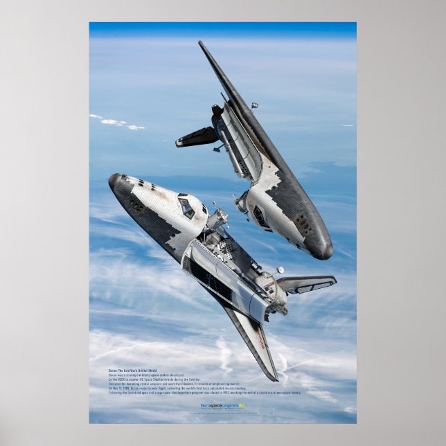 Soviet Buran Shuttle Rendezvous Poster (Front)
