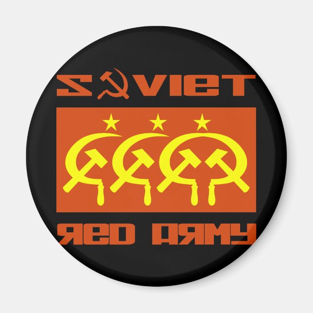 Soviet CCCP Red Army Magnet (Front)
