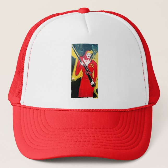 SOVIET DEFENSE TRUCKER HAT (Front)