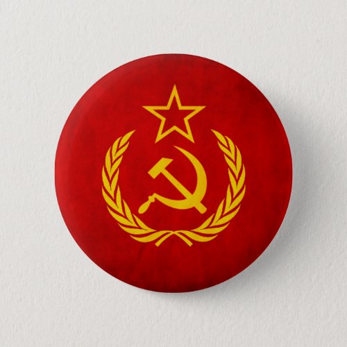 Soviet Flag Button