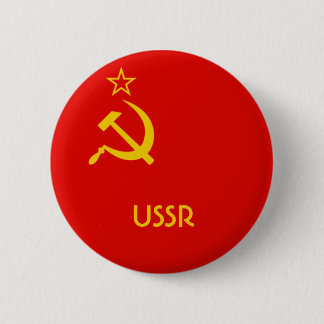Soviet Flag Button