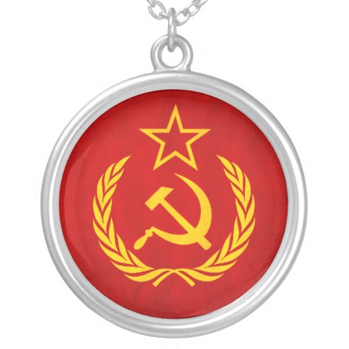 Soviet Flag Necklace