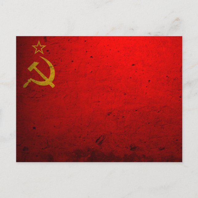 Soviet Flag Postcard (Front)