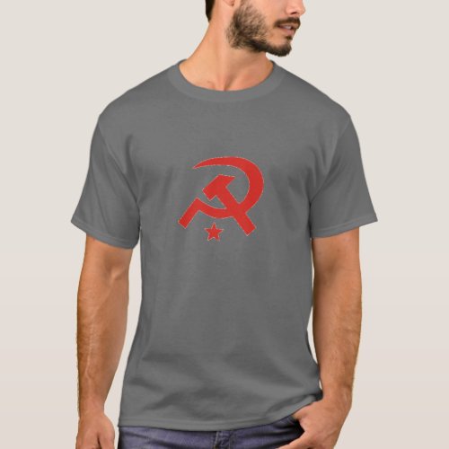 Soviet hammer and sickle T_Shirt Dark Grey
