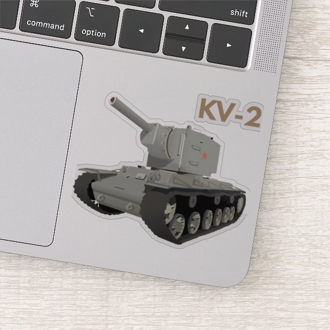 Soviet KV-2 Tank Sticker (Detail)