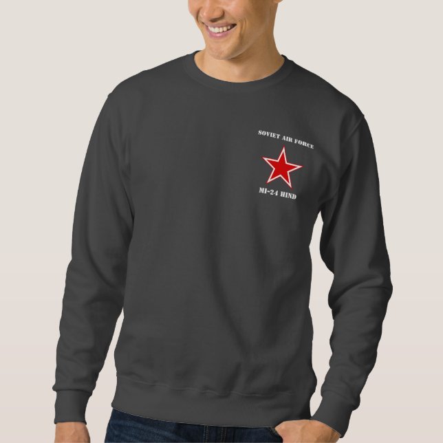 Soviet MI-24 Hind Helicopter Sweatshirt (Front)