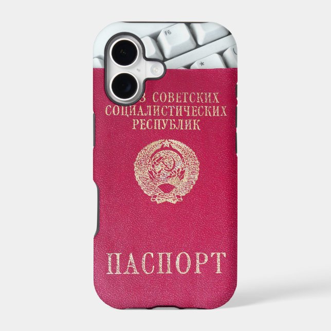 Soviet passport iphone case (Back)