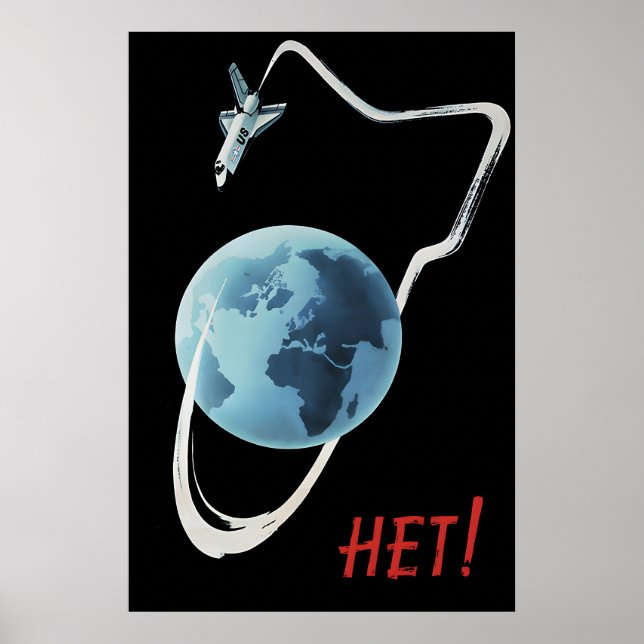 Soviet Poster No to war in space (Front)