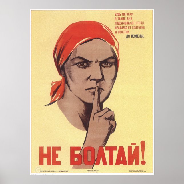 Soviet propaganda poster (Front)