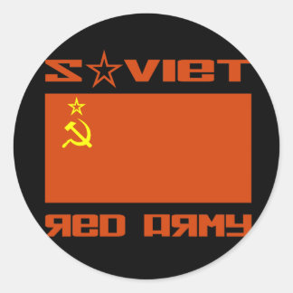 Soviet Red Army Flag Classic Round Sticker