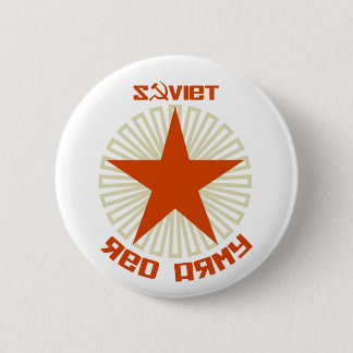 Soviet Red Army Star Pinback Button