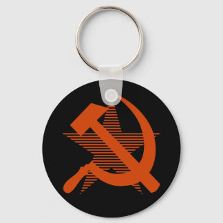 Soviet Red Hammer & Sickle Keychain