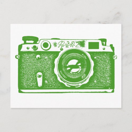 Soviet Russian Camera _ Avocado Postcard