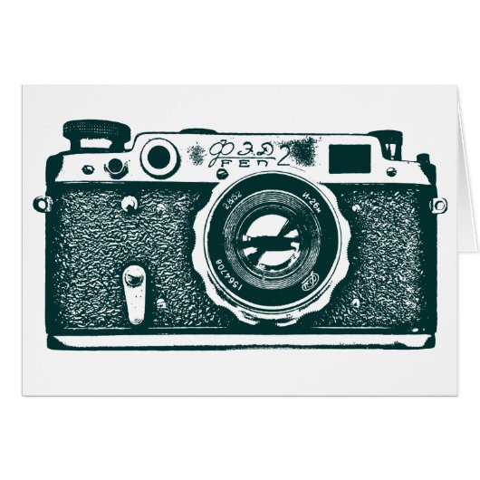 Soviet Russian Camera - Dark Green Cards (Front Horizontal)