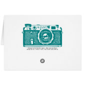Soviet Russian Camera - Med Dk Cyan Cards (Back Horizontal)
