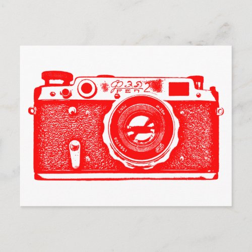 Soviet Russian Camera _ Red Postcard