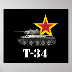 Soviet Russian Tank World War 2 Poster