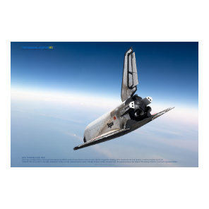 Soviet Space Icon: Buran Reentry Poster