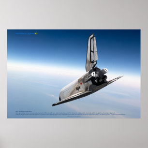 Soviet Space Icon: Buran Reentry Poster