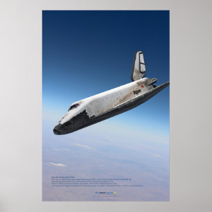 Soviet Space Icon: Buran Reentry Poster