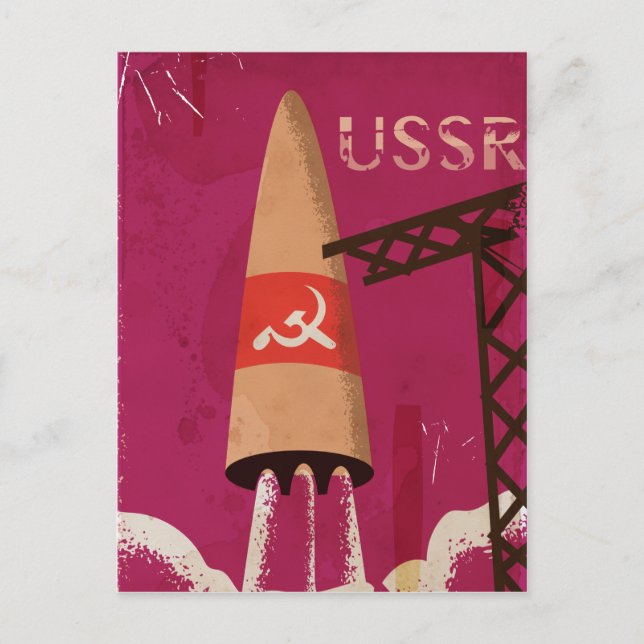Soviet Space Program USSR Vintage Poster (Front)