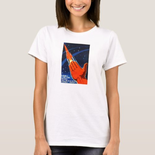 Soviet Space Propaganda Poster Shirt