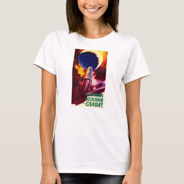 Soviet Space Propaganda Poster Shirt (Front)