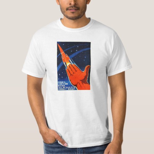 Soviet Space Propaganda Poster Shirt