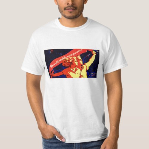 Soviet Space Propaganda Poster Shirt