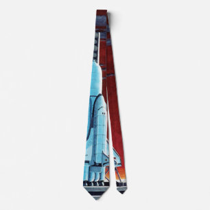Soviet Space Shuttle Full Moon Launchpad Concept Tie