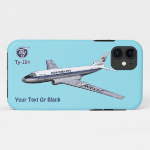 Soviet Tupolev (Туполев) Tu-104 Airliner iPhone 11 Case