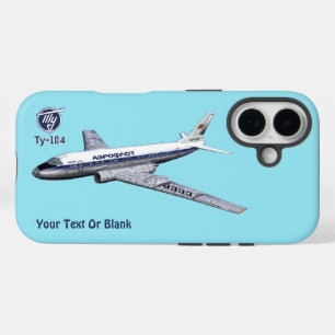 Soviet Tupolev (Туполев) Tu-104 Airliner iPhone 16 Case