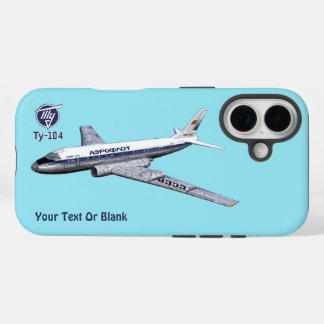 Soviet Tupolev (Туполев) Tu-104 Airliner iPhone 16 Case