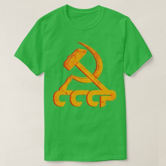 Soviet Union CCCP USSR Communism Hammer Sickle1 T-Shirt (Design Front)