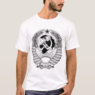 Soviet Union Coat of Arms Black & White T-Shirt