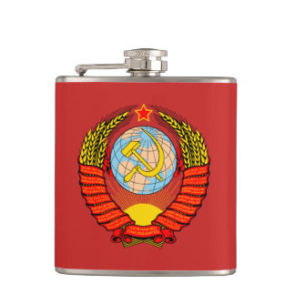 Soviet Union Coat of arms USSR Flask