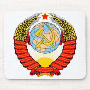 Russia Coat Of Arms Russian Flag In Russian Language Mousepad