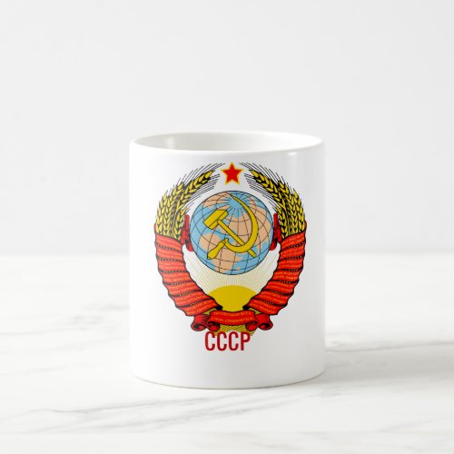 Soviet Union Emblem with CCCP Coffee Mug