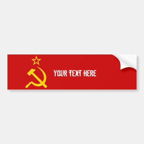 Soviet Union Flag Bumper Sticker