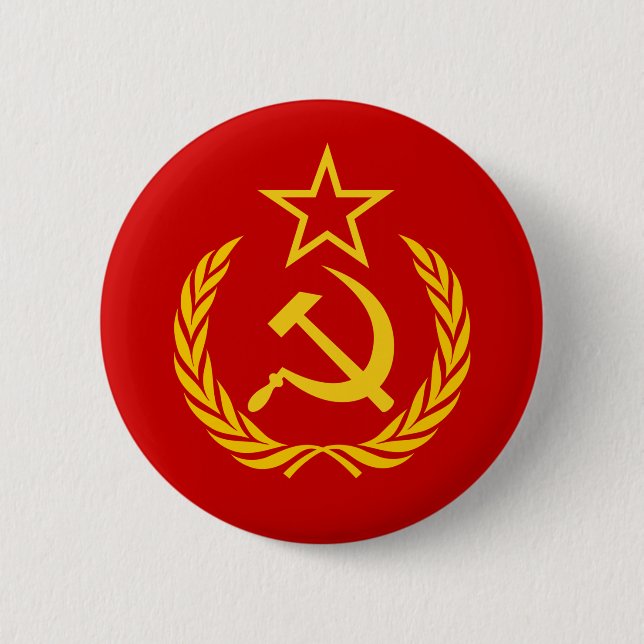 Soviet Union Flag Button (Front)
