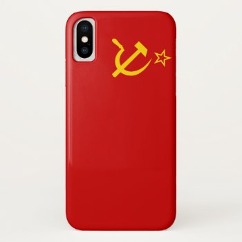 Soviet Union Flag Iphone X Case by electrosky at Zazzle