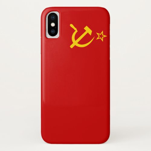 Soviet Union Flag iPhone X Case